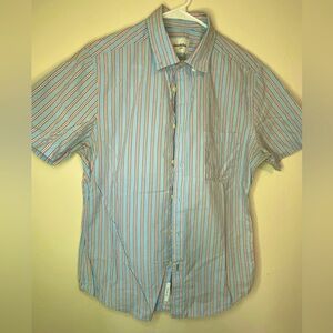 Short Sleeve striped button up shirt